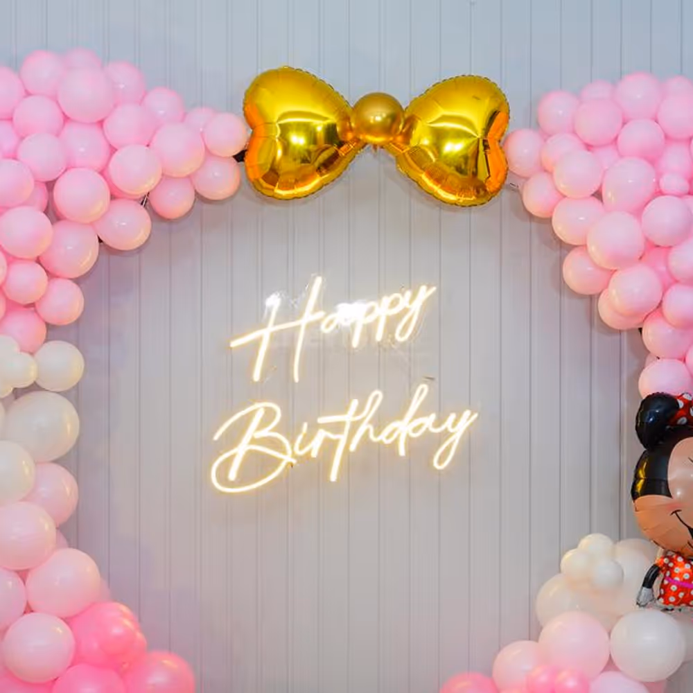 pink pastel balloons will light up the party!