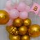 The Happy Birthday Pink Bunting sets the tone for a joyous celebration, while the 2 big white macaron balloons and the Minnie Foil balloon steal the spotlight.
