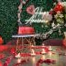 Get a Personalized Neon-Lit Backdrop and Welcome Drinks.