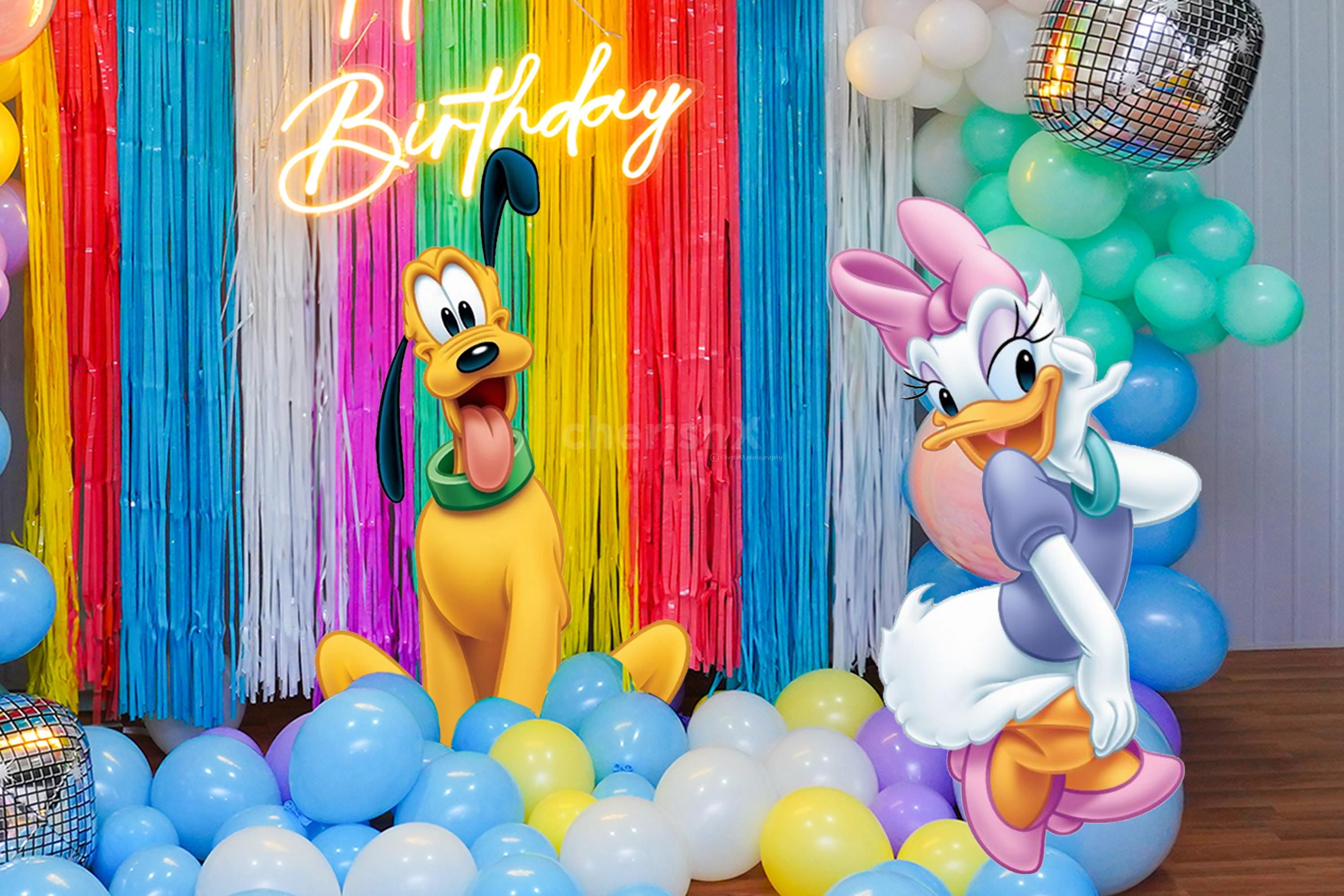 Embrace the Joyful Vibe with Disco Foil Balloons and Customizable Sunboard Cutouts.