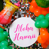 Elevate the Celebration with a Vibrant Balloon Arch in Hawaiian Hues.