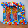 Experience the Carnival Balloon Decoration with Colorful Balloon Arch.