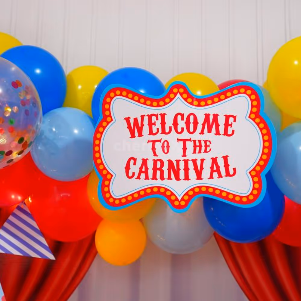 Enhance your the Celebration with Vibrant Balloons, Bunting, and Macaron Balloons.