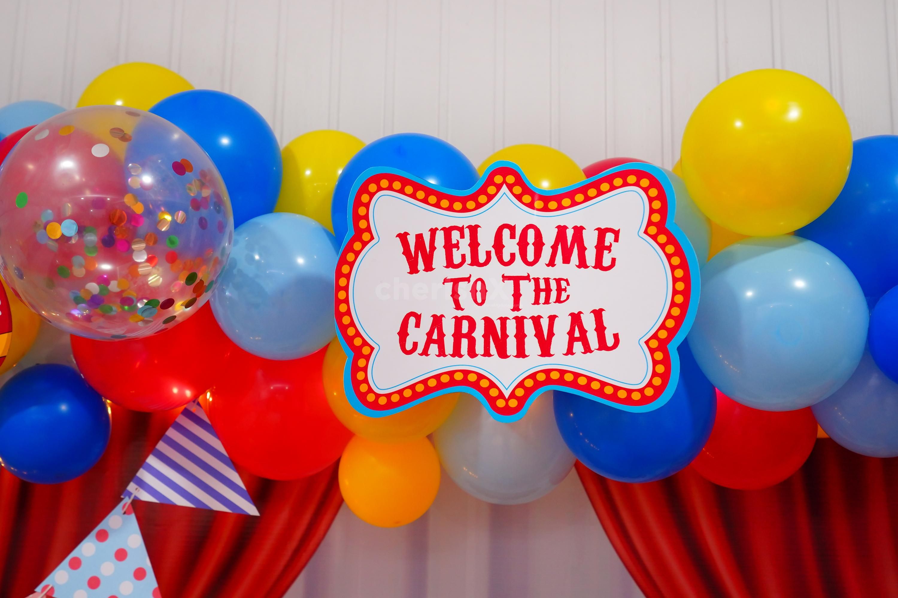 Enhance your the Celebration with Vibrant Balloons, Bunting, and Macaron Balloons.
