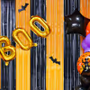Balloon Arch in the Haunting Colours of Orange, Purple, and Black, Creates the Perfect Eerie Backdrop