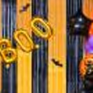 Balloon Arch in the Haunting Colours of Orange, Purple, and Black, Creates the Perfect Eerie Backdrop