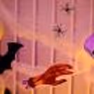 Black Bats, Ghosts, Skulls, and a Spooky Black Hat, are Here to Haunt your Space.
