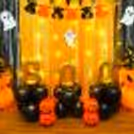 Pixel Lights and 'BOO' Foil Balloons Cast an Enchanting Spell.