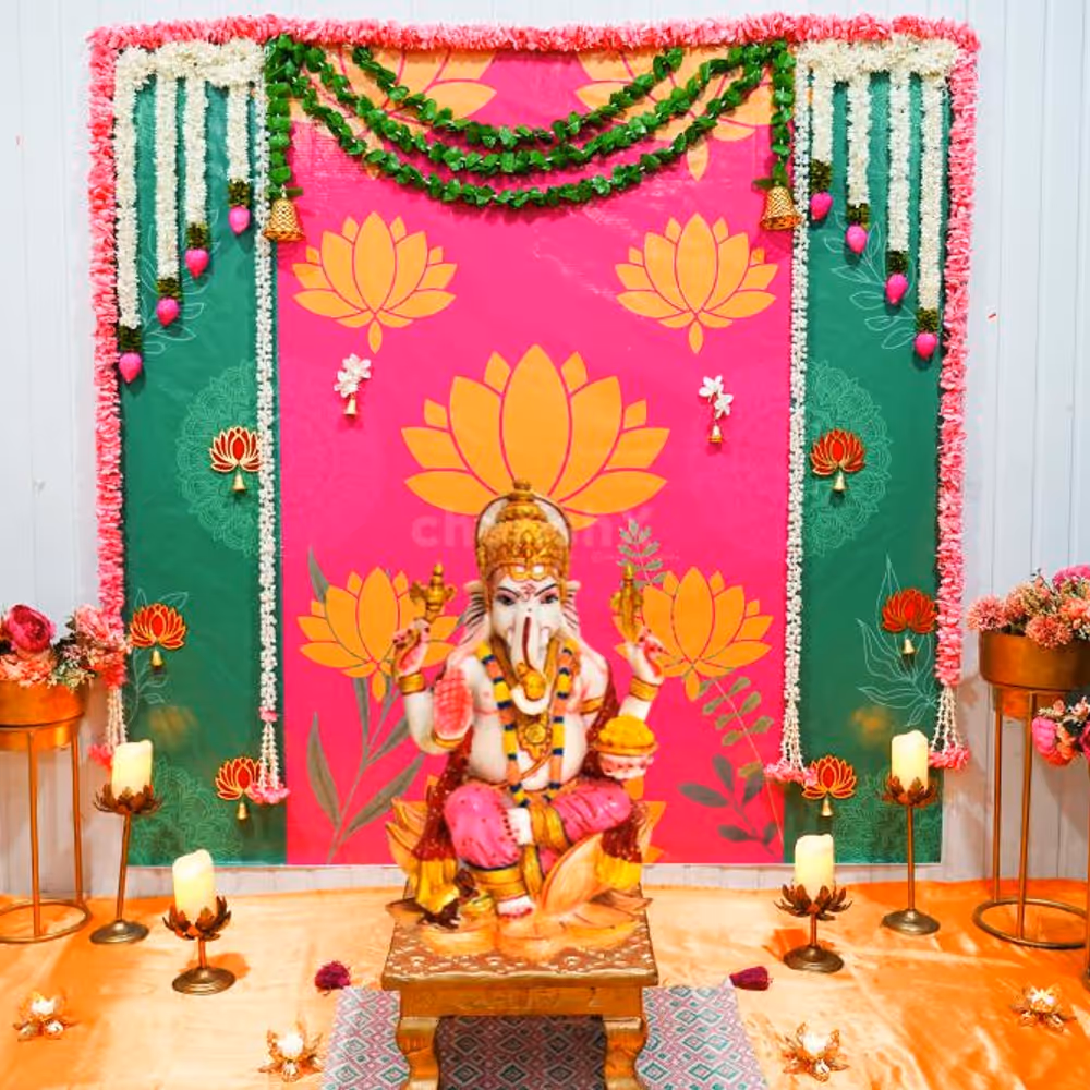 Elevate Your Home with Radiant Decor and Lotus-Themed Elegance.