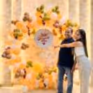 Our luxury ring decoration sets the tone for any celebration with its stunning Ring Backdrop Stand and enchanting white net