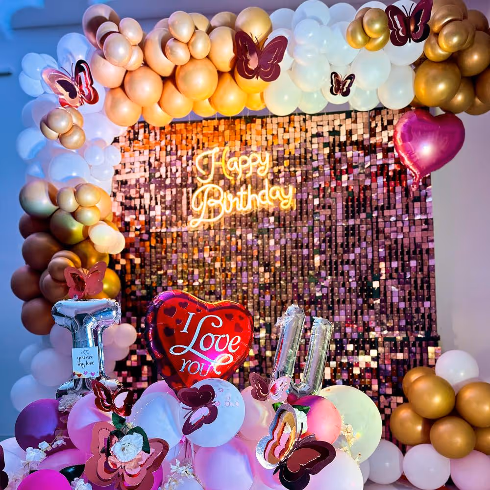 Illuminate your celebrations with our happy birthday neon signage.