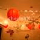 Beautiful Christmas lantern decor, creating a warm and festive holiday atmosphere.