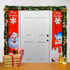 Captivating Christmas backdrop with jingle bell entrance decorations.