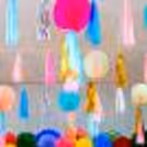 Multi-coloured tassels dangle beautifully in festive decor.