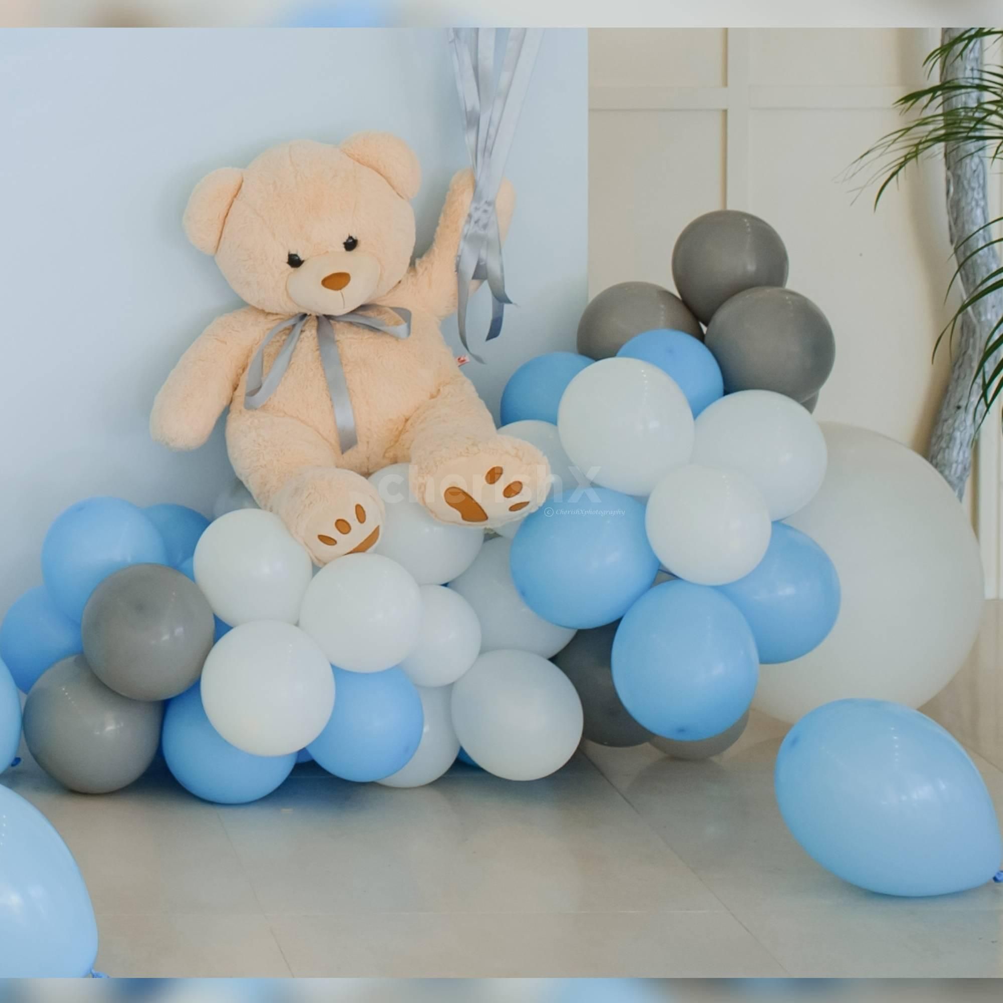 the shades of blue evoke a sense of calm, anticipation, and joy.