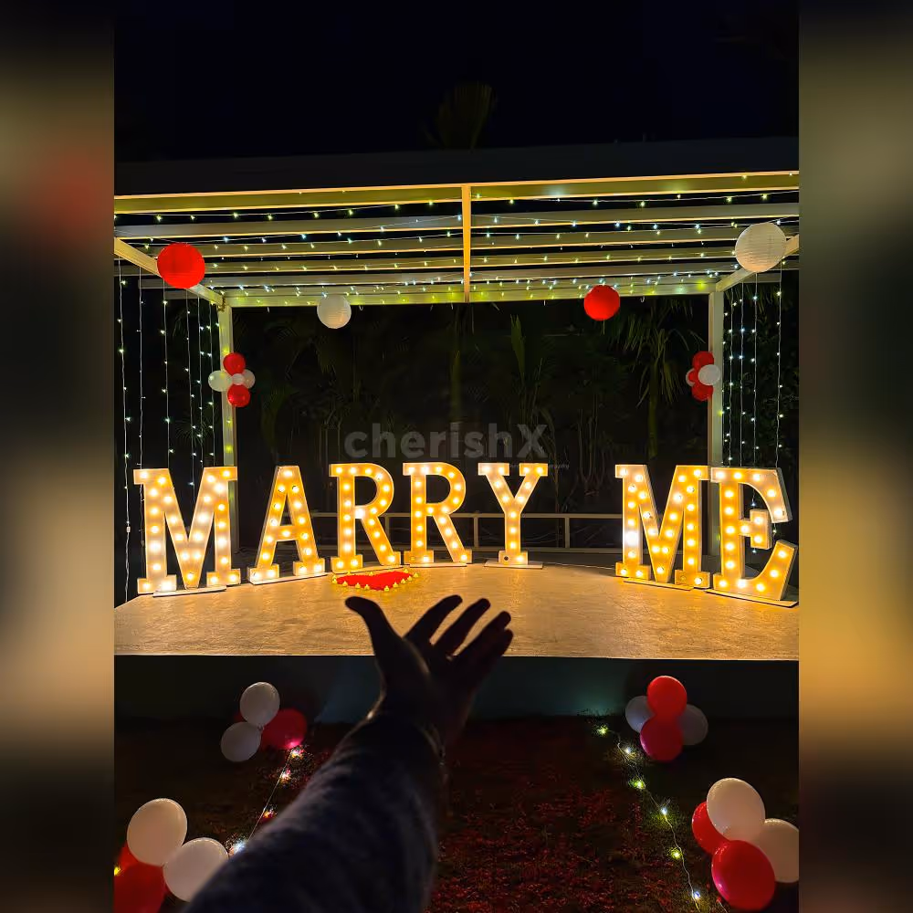 Battery-operated Tea light candles are arranged as they give a warm light amidst the path.