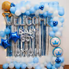 Blue and white themed baby boy decor by CherishX.