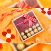 The box is also filled with 10 Ferrero Rocher chocolates to melt the heart of your partner.