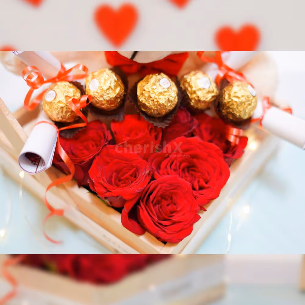 Customized love letters, add a personal and heartfelt touch to this thoughtful gift.