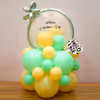 This special balloon bouquet boasts a Bubble Balloon with a Happy Valentine's Day Black Vinyl