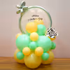 This special balloon bouquet boasts a Bubble Balloon with a Happy Valentine's Day Black Vinyl
