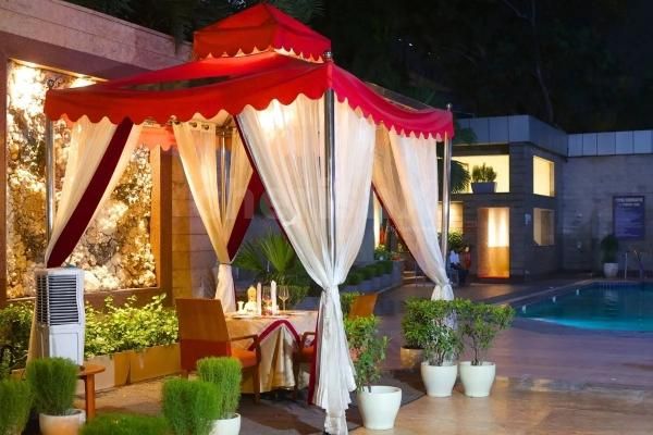 Elevate your date night with a luxurious cabana candlelight dinner at Jaypee Siddharth Hotel, Delhi