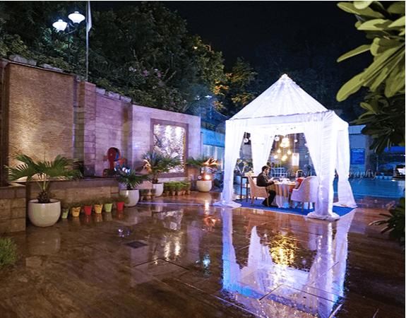 Unwind in style with a cabana candlelight dinner amidst the luxurious ambiance of Jaypee Siddharth Hotel in style with a cabana candlelight dinner amidst the luxurious ambiance of Jaypee Siddharth Hotel