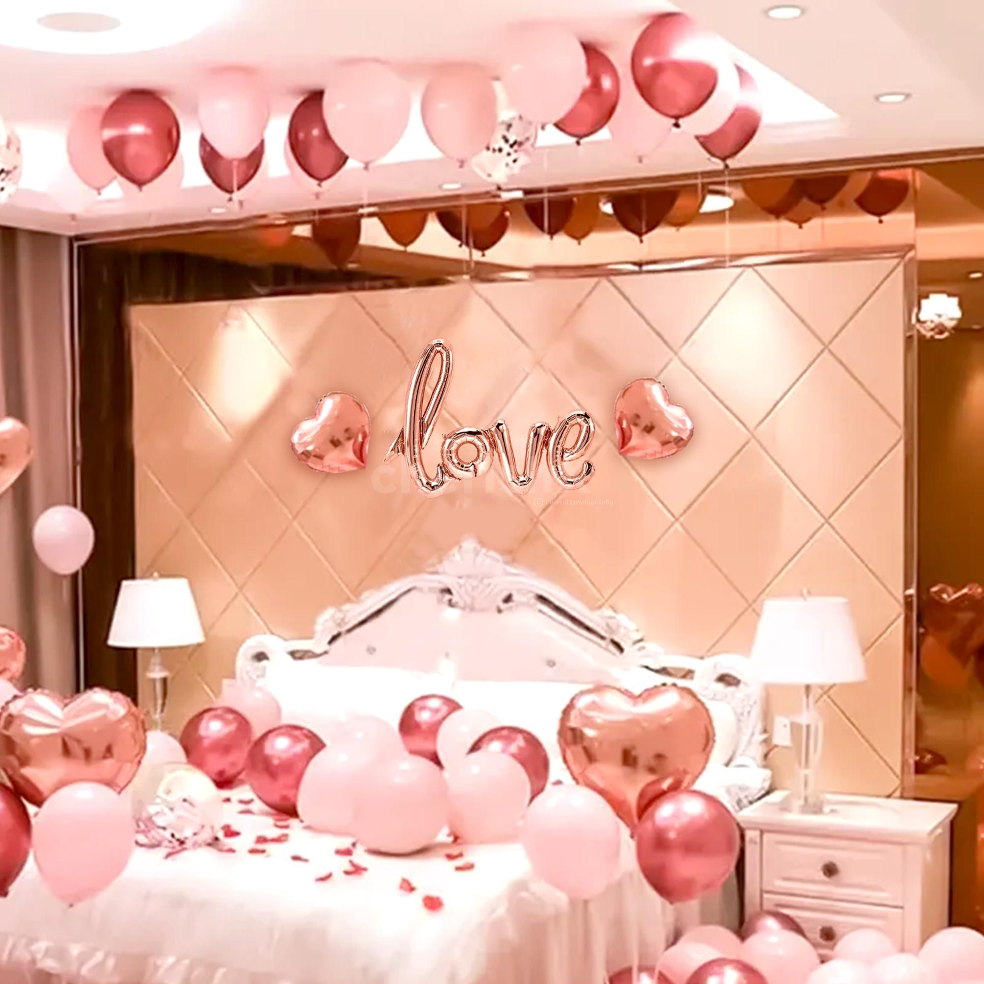 Whispers of love & affection in radiant rose gold confetti bliss