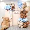Brown and blue baby shower decor online