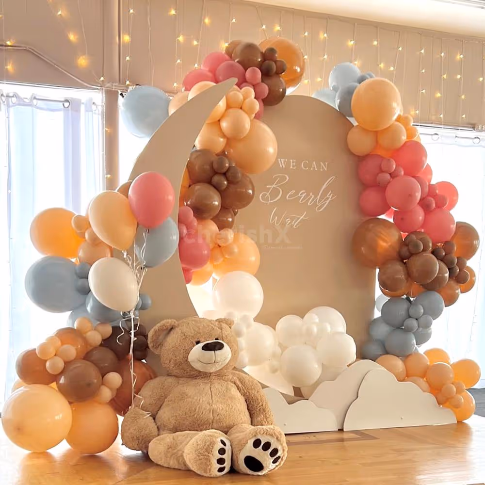 Baby shower decoration multicolor kit
