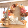 Multicolor balloon arch garland baby shower decoration idea