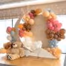 Simple baby shower party multicolor decoration ideas