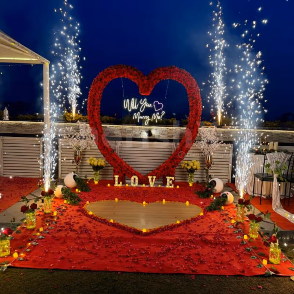 Marry me proposal setup ideas for him