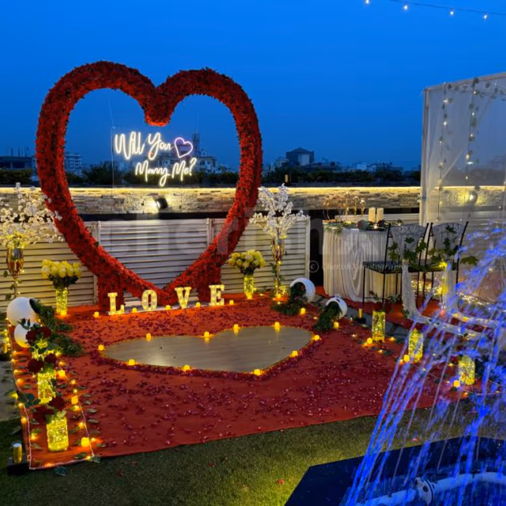 Marry me proposal setup ideas for her indian