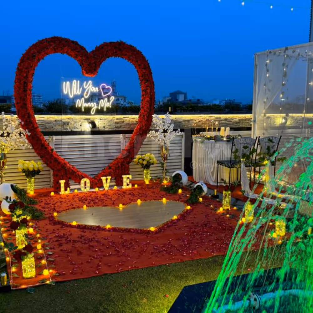 Simple decoration ideas for marry me proposal