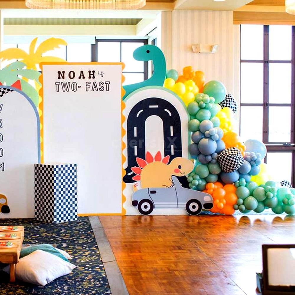 Simple theme birthday decoration dinosaur ideas