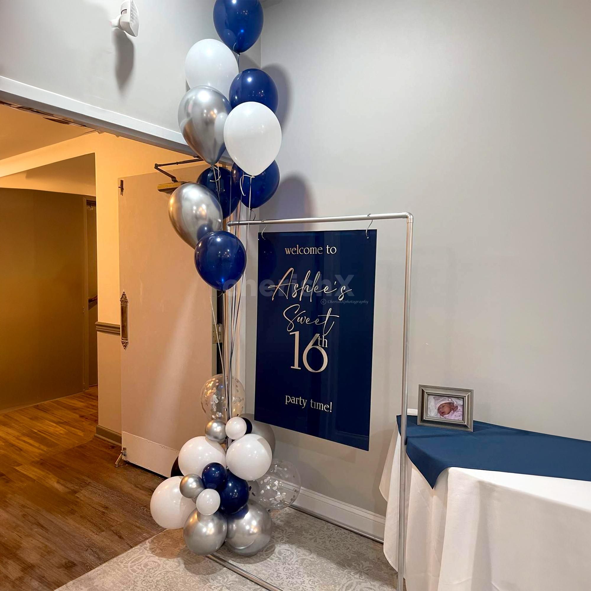 White birthday decoration ideas for guys
