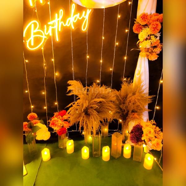 Birthday cabana decoration ideas with lights diy