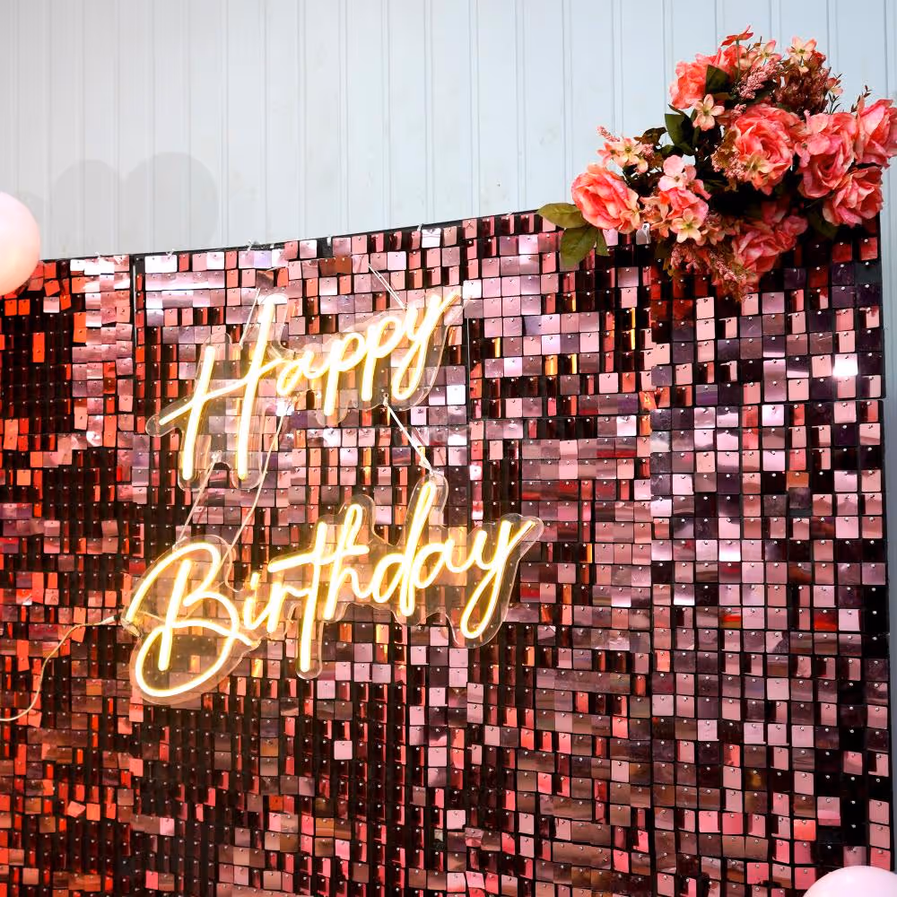 This decor is a perfect combination of pink balloons and macaron balloons.