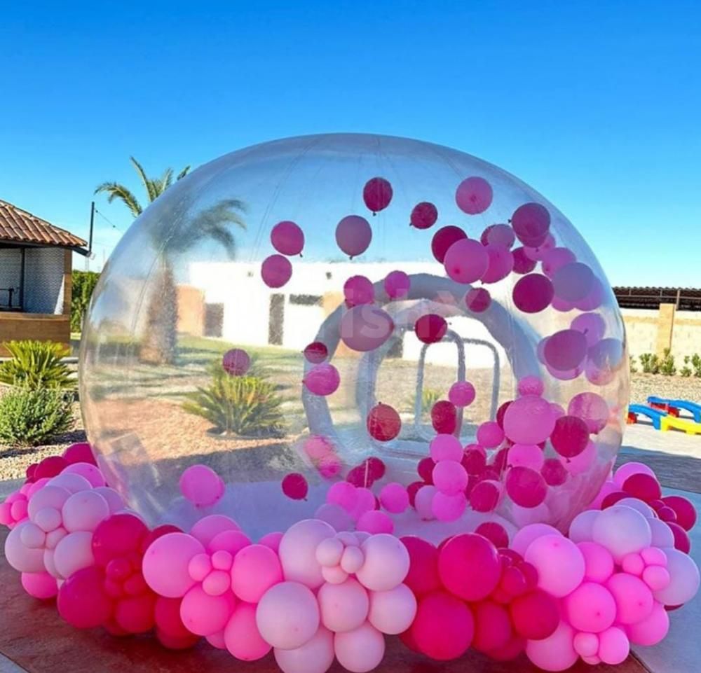 Bounce into fun with our Jumping Bubble House including 100 balloons ...