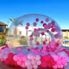 Outdoor bubble house for kids birthday ideas