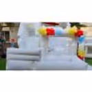 Pastel bouncy slide for kids birthday ideas indoor outdoor