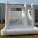 Pastel bouncy slide for kids birthday ideas indoor