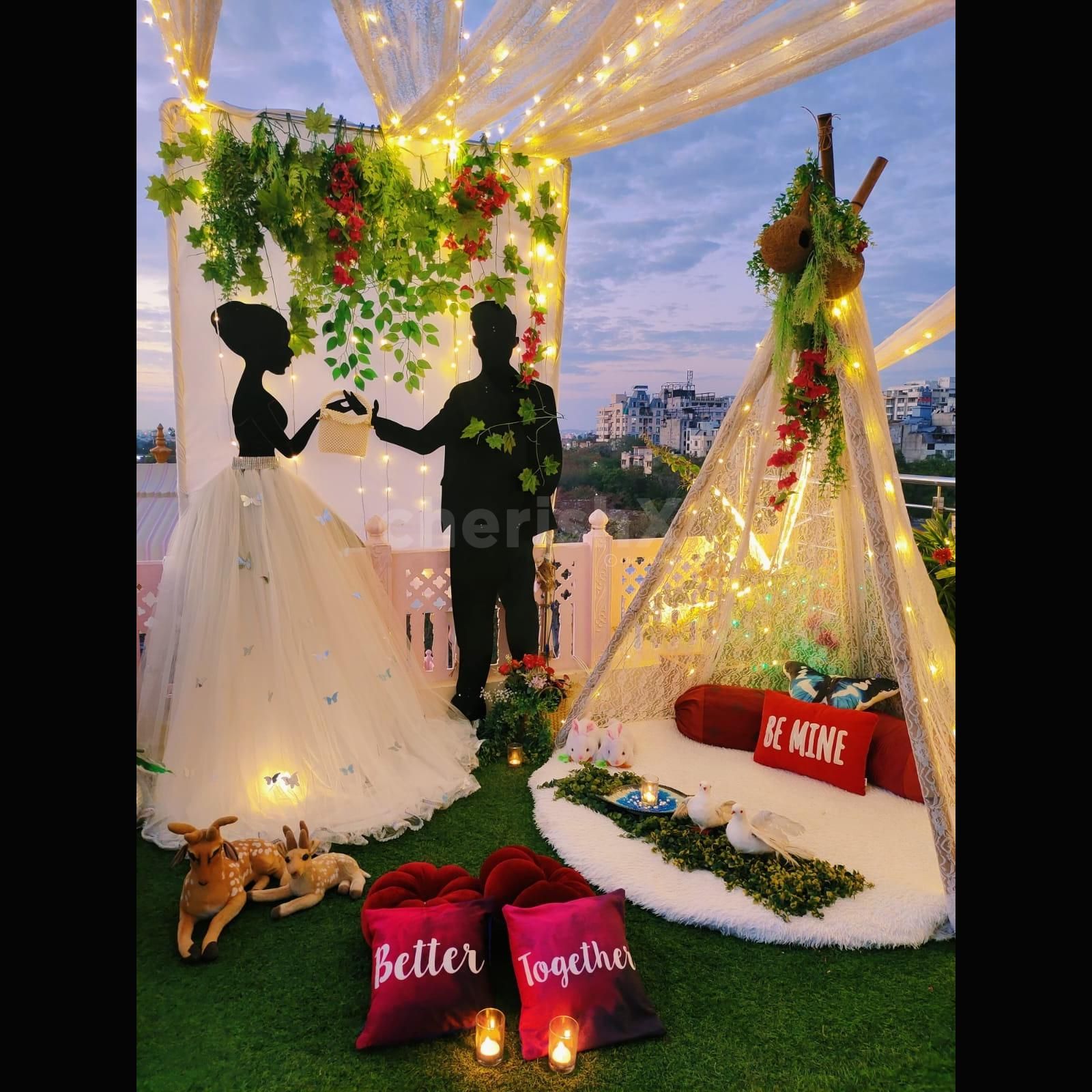 Love is in the air with our life-sized romantic cutouts
