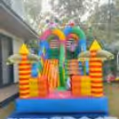 Fun bouncy castle decor for kids' birthday parties, ensuring exciting entertainment and joyful celebrations.