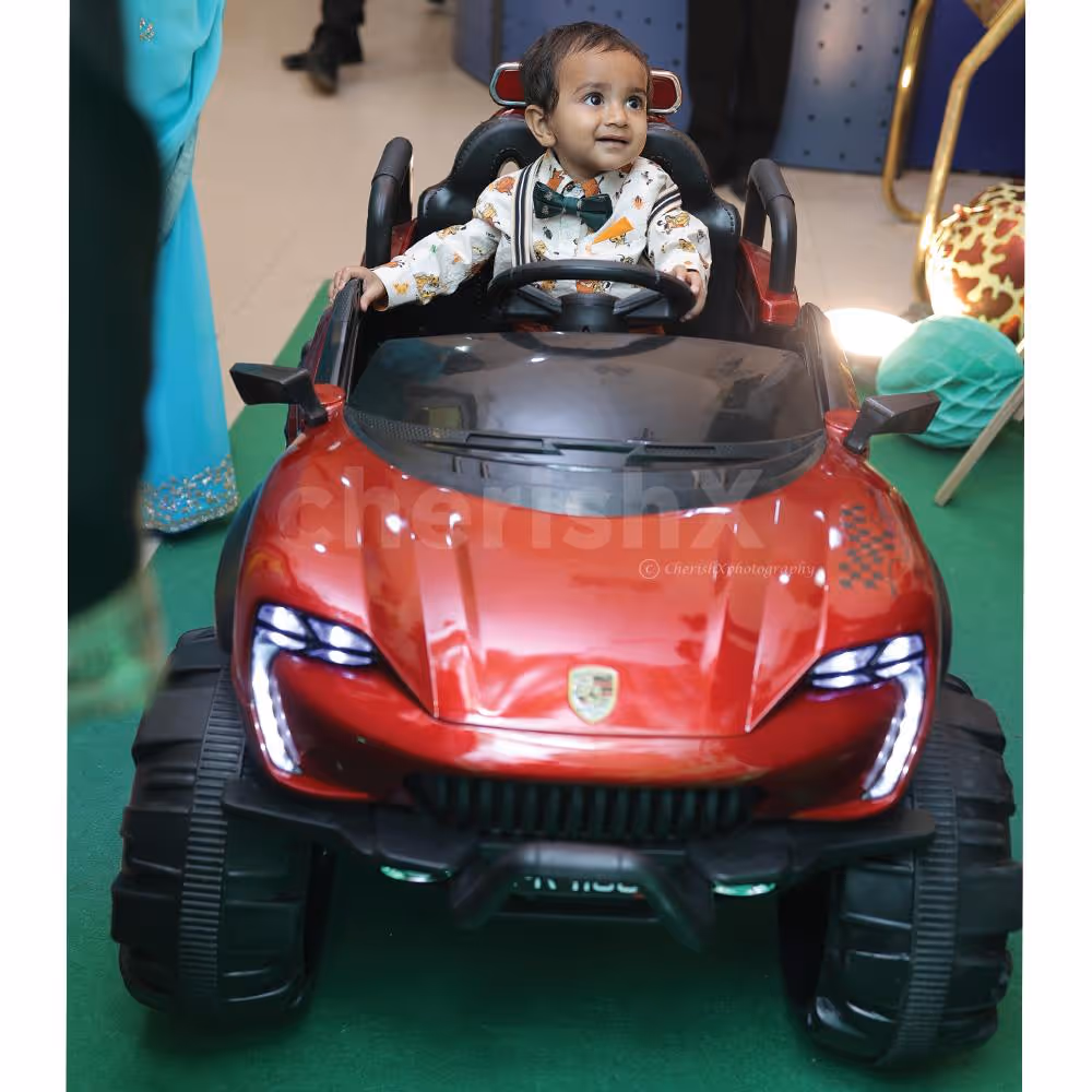 Let the adventure begin! Our staff-operated cars are ready to delight your little ones