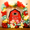 Farmyard Fiesta: Whimsical Birthday Balloon Setup