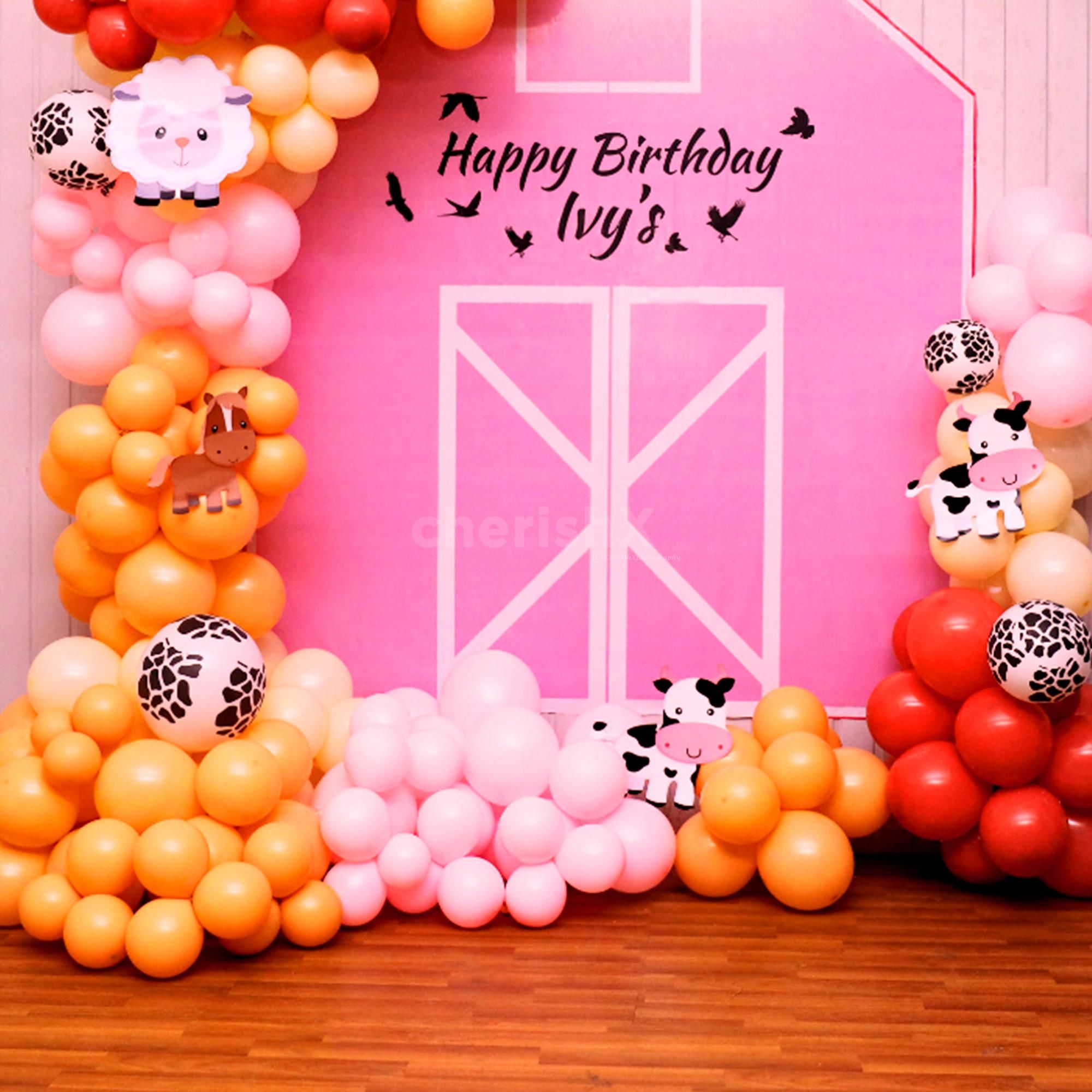 Whimsical Pink Farm Birthday Fiesta: Where Charm Meets Delight!