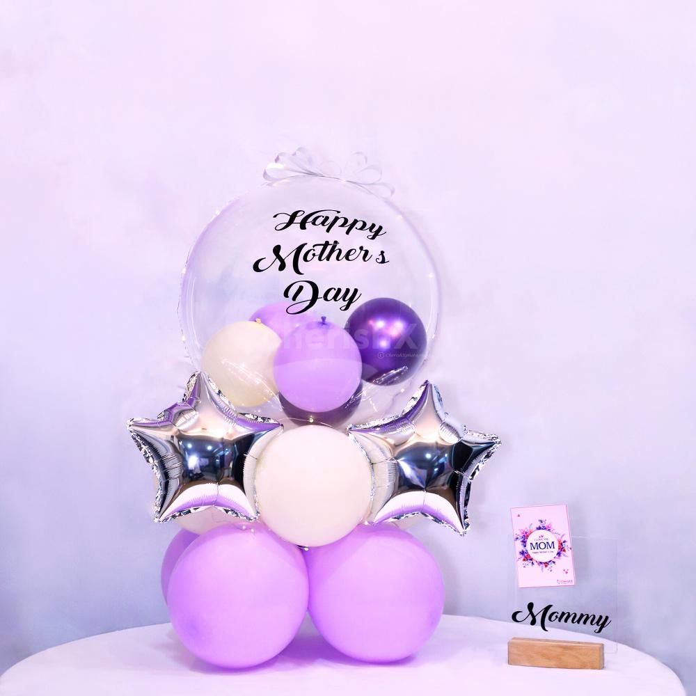 Illuminate Mom's Day: Radiant LED Mother's Day Balloon Bouquet