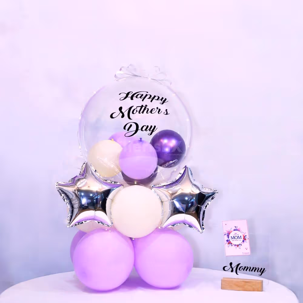 Illuminate Mom's Day: Radiant LED Mother's Day Balloon Bouquet